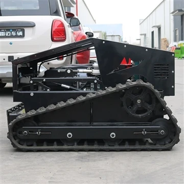 Is féidir le Róbait Gearrtha Faiche Hibrideach Crawler Mower an lomaire faich...